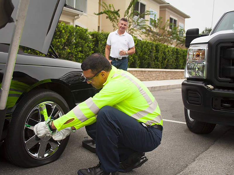Roadside tire change and spare tire installation in Salt Lake City, UT